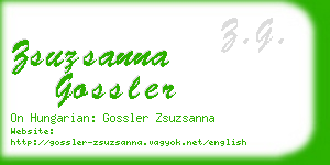 zsuzsanna gossler business card